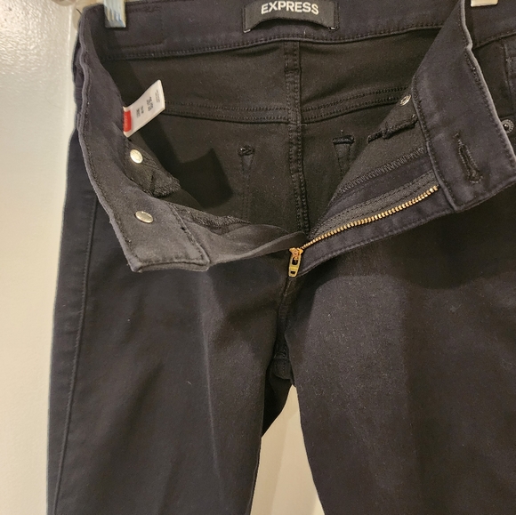 Express black skinny cotton jeans/leggings - size 6 short - Picture 7 of 7